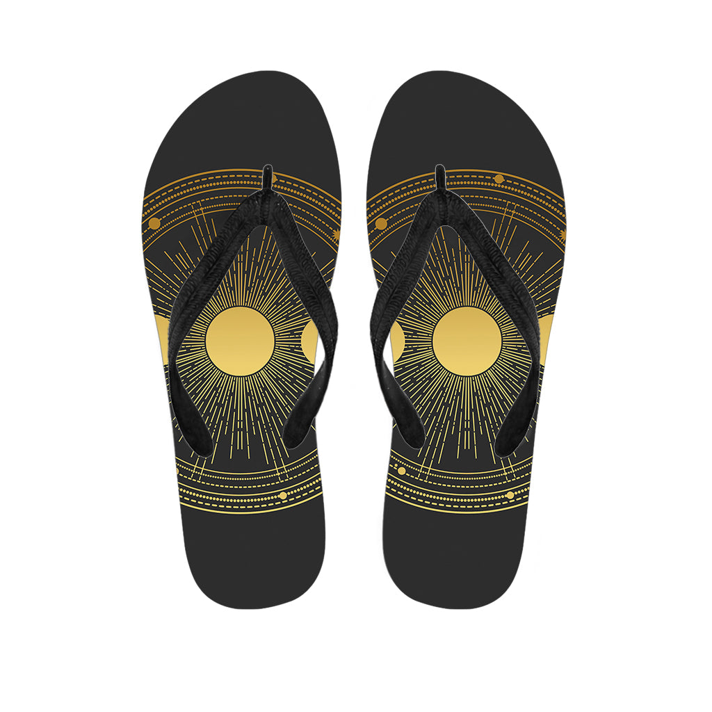 Sun And Moon Phase Print Flip Flops