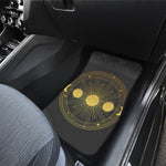 Sun And Moon Phase Print Front and Back Car Floor Mats