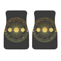Sun And Moon Phase Print Front Car Floor Mats
