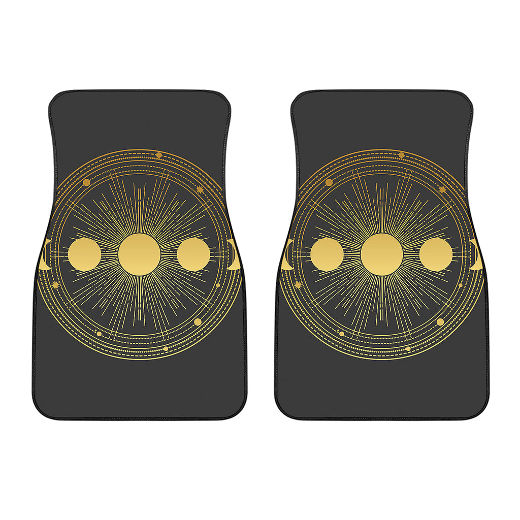 Sun And Moon Phase Print Front Car Floor Mats