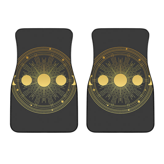 Sun And Moon Phase Print Front Car Floor Mats