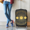 Sun And Moon Phase Print Luggage Cover