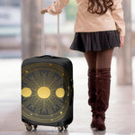 Sun And Moon Phase Print Luggage Cover