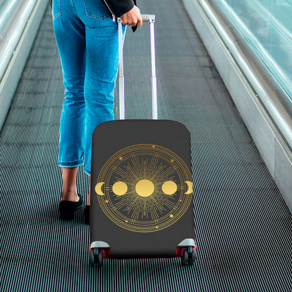 Sun And Moon Phase Print Luggage Cover