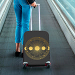 Sun And Moon Phase Print Luggage Cover