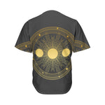 Sun And Moon Phase Print Men's Baseball Jersey