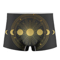 Sun And Moon Phase Print Men's Boxer Briefs
