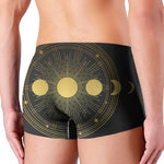 Sun And Moon Phase Print Men's Boxer Briefs