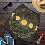 Sun And Moon Phase Print Men's Shorts