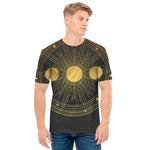 Sun And Moon Phase Print Men's T-Shirt