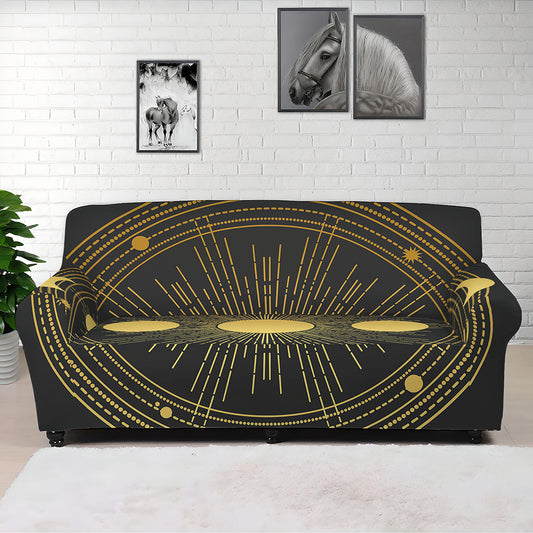 Sun And Moon Phase Print Sofa Cover