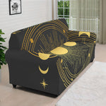 Sun And Moon Phase Print Sofa Cover