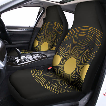 Sun And Moon Phase Print Universal Fit Car Seat Covers