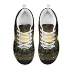 Sun And Moon Phase Print White Sneakers