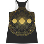 Sun And Moon Phase Print Women's Racerback Tank Top