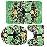 Sun And Moon Yggdrasil Print 3 Piece Bath Mat Set