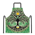 Sun And Moon Yggdrasil Print Apron