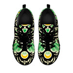 Sun And Moon Yggdrasil Print Black Sneakers