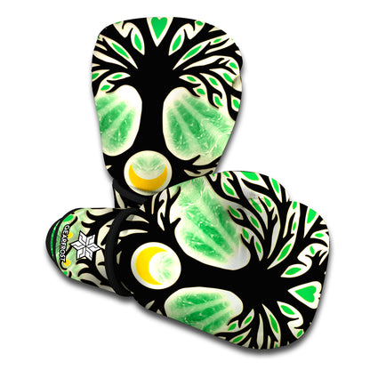Sun And Moon Yggdrasil Print Boxing Gloves