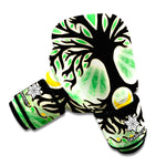 Sun And Moon Yggdrasil Print Boxing Gloves