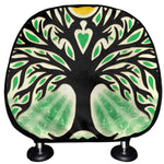 Sun And Moon Yggdrasil Print Car Headrest Covers