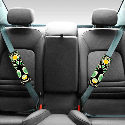 Sun And Moon Yggdrasil Print Car Seat Belt Covers