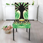 Sun And Moon Yggdrasil Print Dining Chair Slipcover