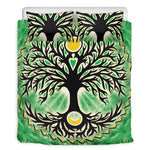Sun And Moon Yggdrasil Print Duvet Cover Bedding Set