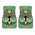 Sun And Moon Yggdrasil Print Front Car Floor Mats