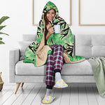 Sun And Moon Yggdrasil Print Hooded Blanket