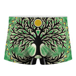 Sun And Moon Yggdrasil Print Men's Boxer Briefs