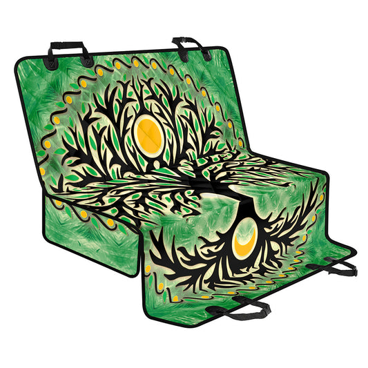 Sun And Moon Yggdrasil Print Pet Car Back Seat Cover