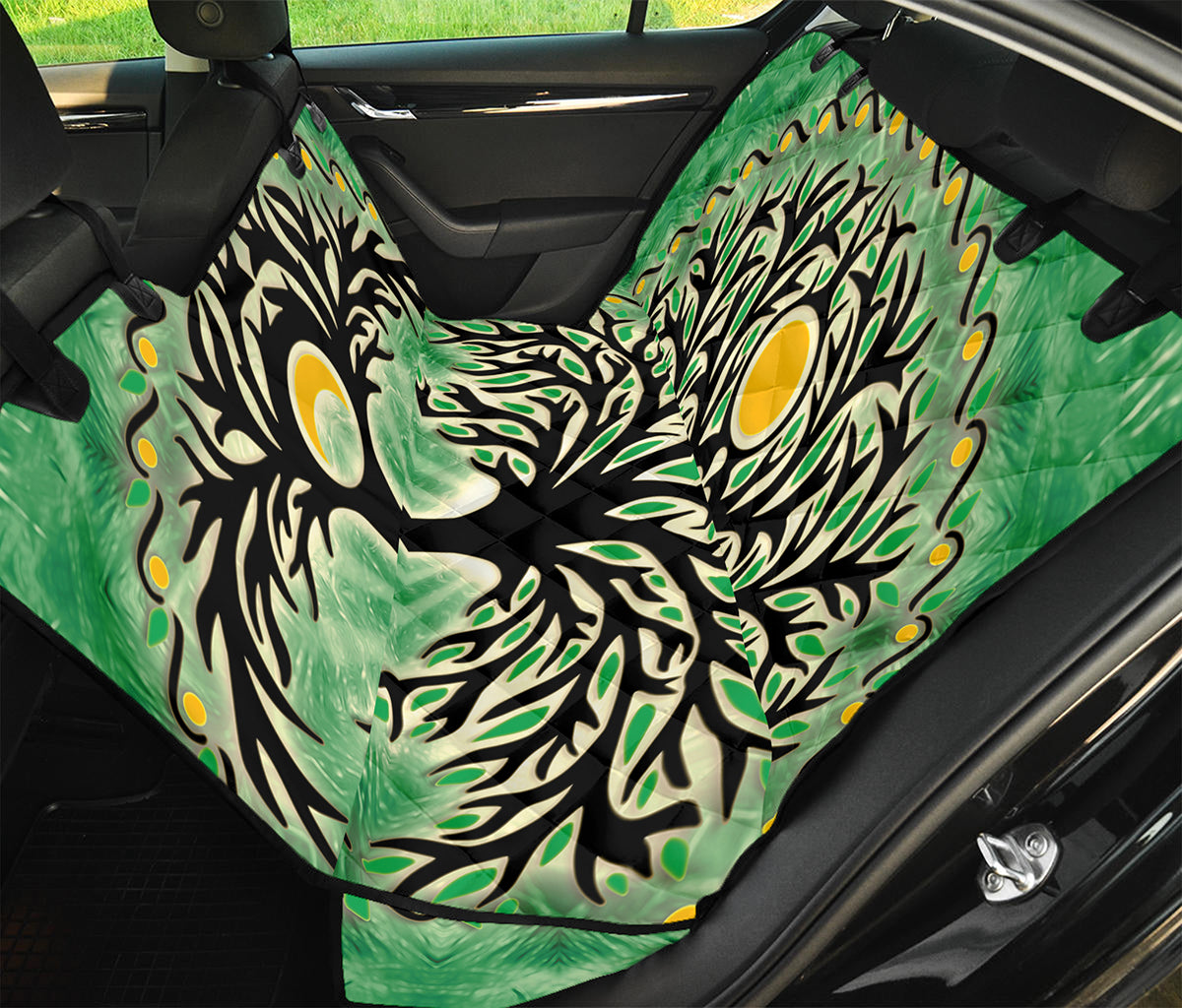 Sun And Moon Yggdrasil Print Pet Car Back Seat Cover