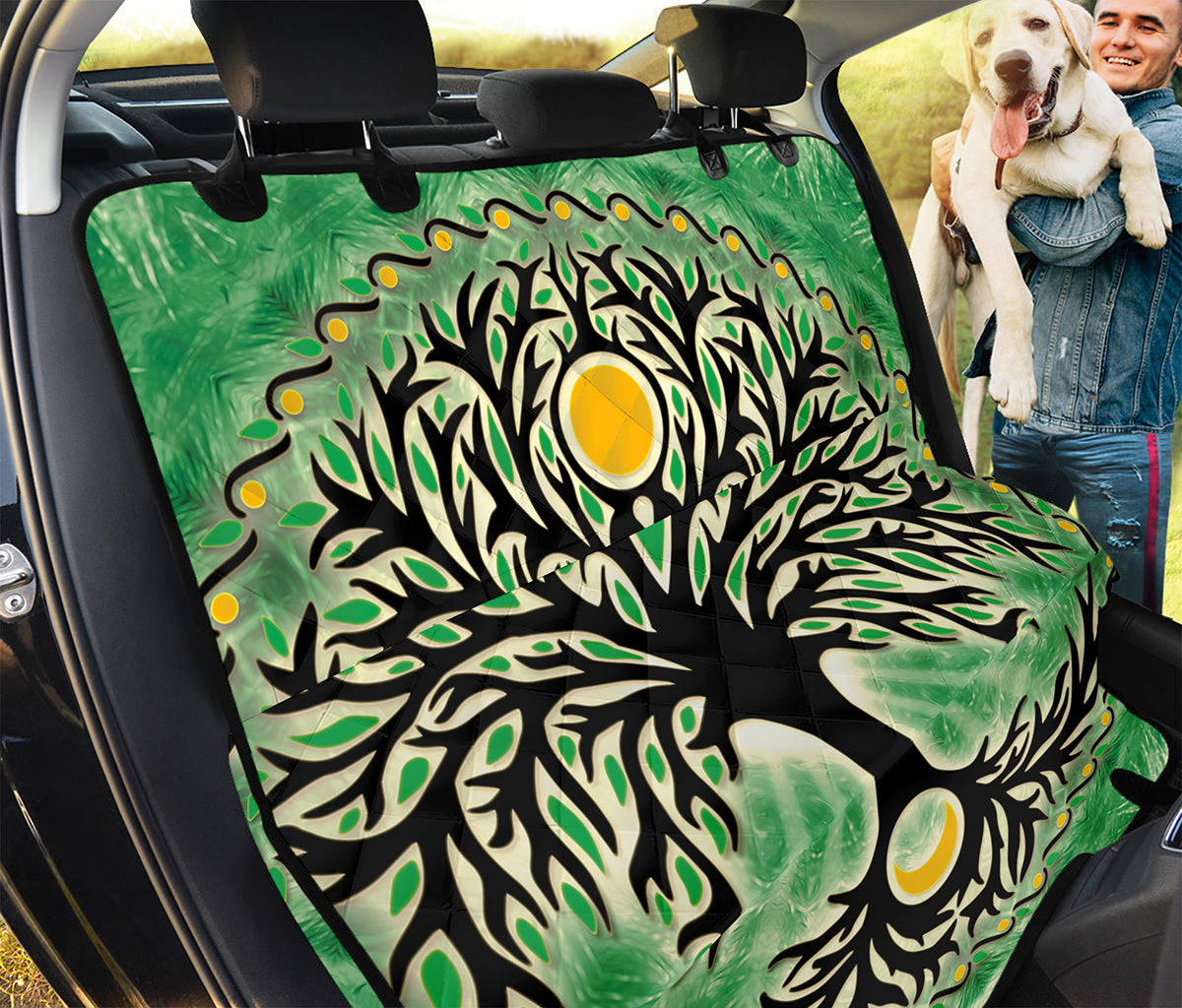 Sun And Moon Yggdrasil Print Pet Car Back Seat Cover