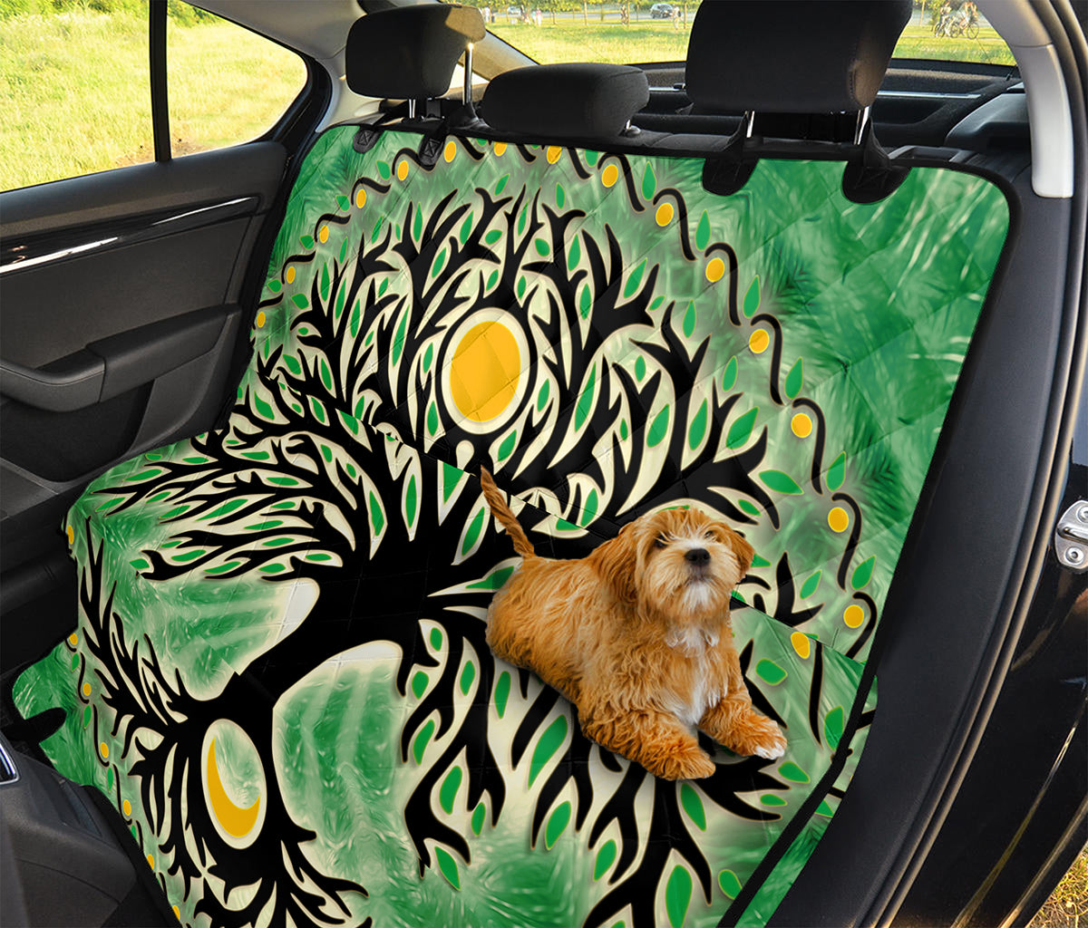 Sun And Moon Yggdrasil Print Pet Car Back Seat Cover