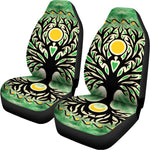 Sun And Moon Yggdrasil Print Universal Fit Car Seat Covers