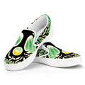 Sun And Moon Yggdrasil Print White Slip On Sneakers