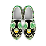 Sun And Moon Yggdrasil Print White Slip On Shoes