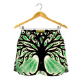Sun And Moon Yggdrasil Print Women's Shorts