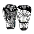 Sun And Moon Yin Yang Print Boxing Gloves