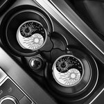 Sun And Moon Yin Yang Print Car Coasters