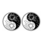 Sun And Moon Yin Yang Print Car Coasters