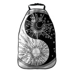 Sun And Moon Yin Yang Print Car Seat Organizers