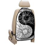 Sun And Moon Yin Yang Print Car Seat Organizers