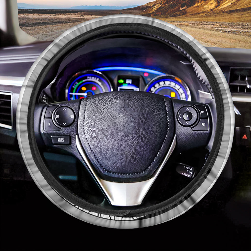 Sun And Moon Yin Yang Print Car Steering Wheel Cover