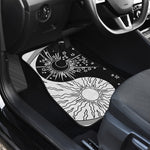 Sun And Moon Yin Yang Print Front and Back Car Floor Mats