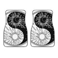 Sun And Moon Yin Yang Print Front Car Floor Mats