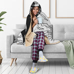 Sun And Moon Yin Yang Print Hooded Blanket