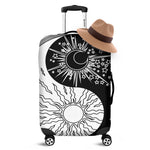 Sun And Moon Yin Yang Print Luggage Cover