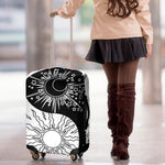Sun And Moon Yin Yang Print Luggage Cover